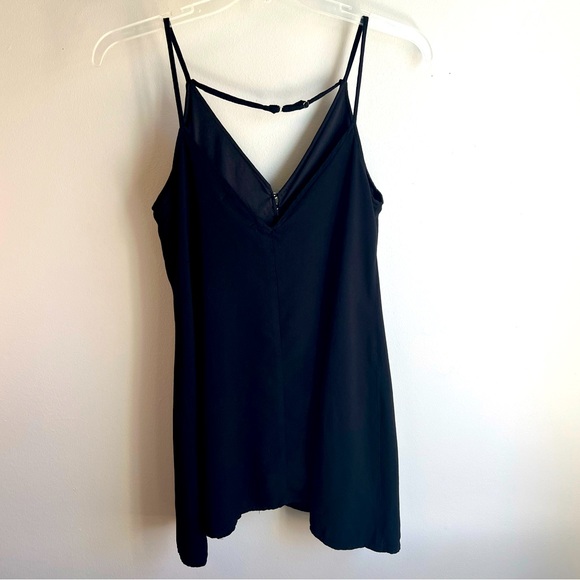 Impressions Size M Halter Style V Neck Little Black Dress - Picture 2 of 5
